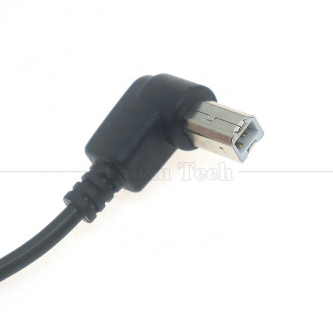 90 graus ângulo direito Tipo A macho a B macho USB 2.0 conector de impressora cabo de extensão 3