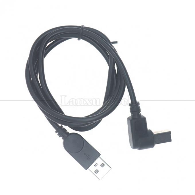 90 graus ângulo direito Tipo A macho a B macho USB 2.0 conector de impressora cabo de extensão 4