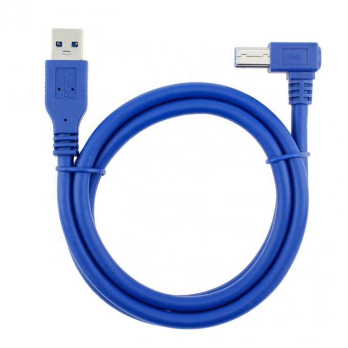 Alta velocidade 5Gbps 90 graus ângulo direito USB 3.0 A macho para USB B tipo impressor cabo para Epson HP 1