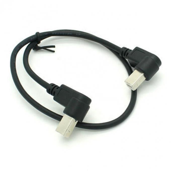 Personalização 90 graus ângulo direito macho para macho USB B cabo 1