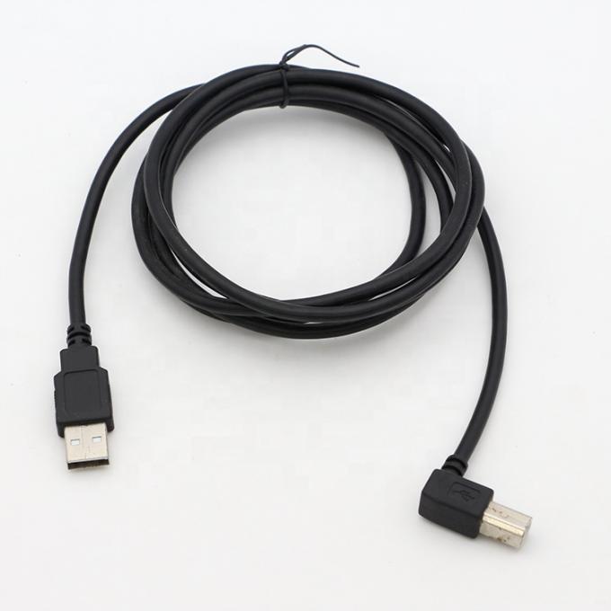 Custom 1M 1.5M 3M 90 graus ângulo direito USB 2.0 cabeceira de impressora cabo de extensão de energia para Epson HP 1
