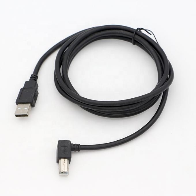 Custom 1M 1.5M 3M 90 graus ângulo direito USB 2.0 cabeceira de impressora cabo de extensão de energia para Epson HP 5