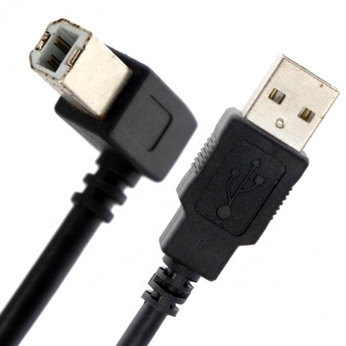 Custom 1M 1.5M 3M 90 graus ângulo direito USB 2.0 cabeceira de impressora cabo de extensão de energia para Epson HP 2