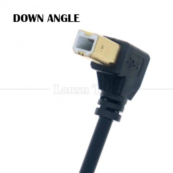 Ângulo 90 graus ângulo USB A para USB B cabo para scanner impressora 3