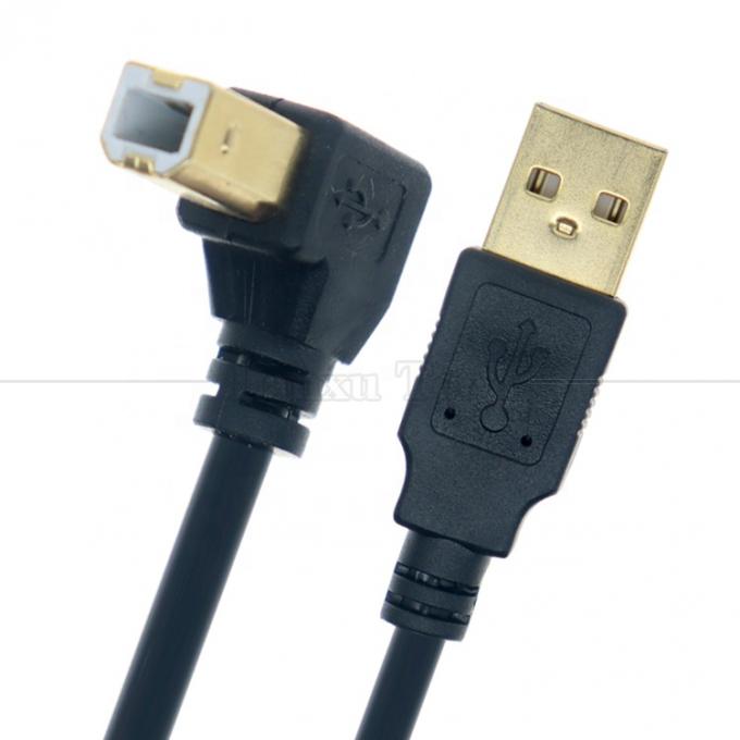 Ângulo 90 graus ângulo USB A para USB B cabo para scanner impressora 2