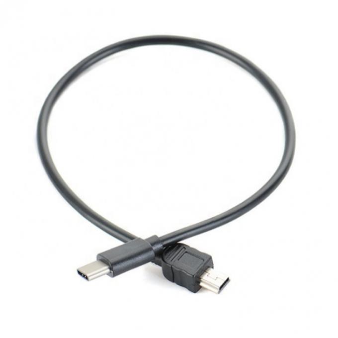 Carregamento de dados USB Tipo C para Mini B 5 pin USB OTG Cable para câmera 2