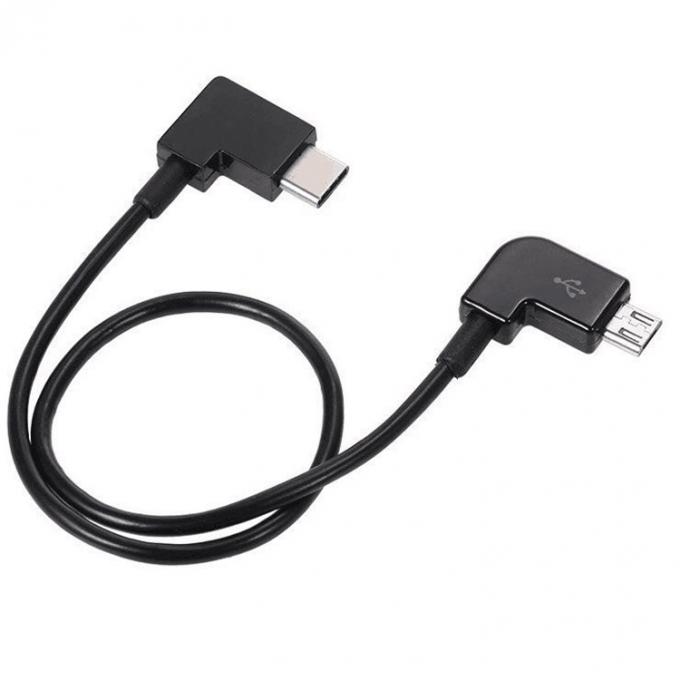 90 graus de ângulo Micro B para tipo C cabo USB para UAV 5