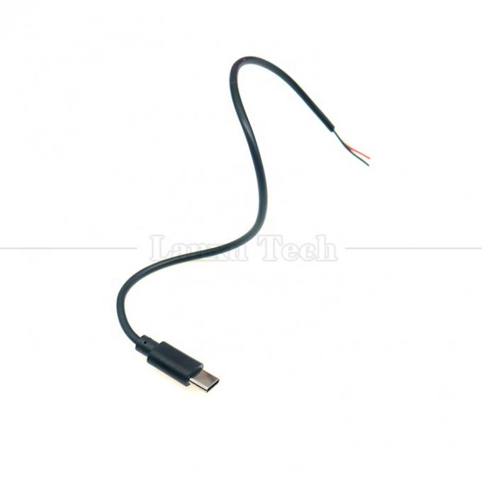 Carregamento de dados personalizado 2 4 núcleos USB Tipo C Macho Fêmea para despojado cabo de fio aberto de ponta de porco 5