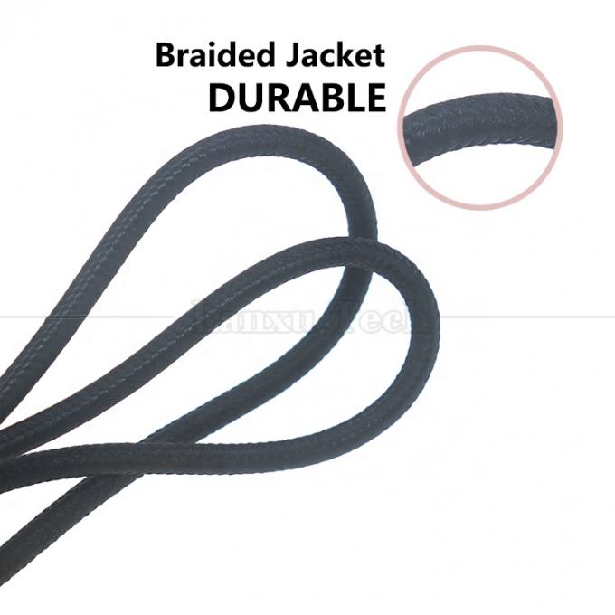 Nylon Braided 100W 20V 5A PD Tipo C para DC 4.5x3.0 7.4x0.6 Adaptador Cable de Carregamento para HP Dell Lenovo Asus Acer Samsung Laptop 3