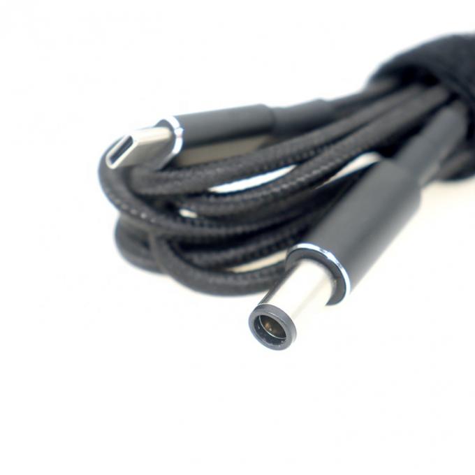 100W 20V 5A PD Carregador USB durável trançado Tipo C para DC 7.4x5.0mm cabo para laptop 1