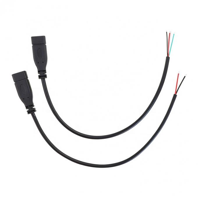 OEM 2 4 núcleos USB Tipo C macho Fêmea para despojado fio aberto cabo de cauda de porco 3