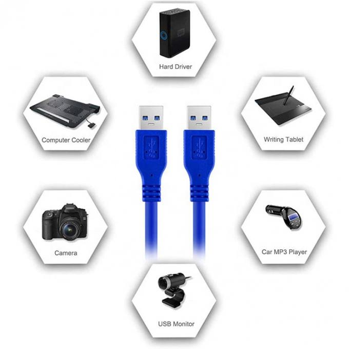 Alta velocidade 5Gbps 1M 3M USB3.0 de macho a macho USB 3.0 cabo de extensão de dados para impressora de modem de PC 6