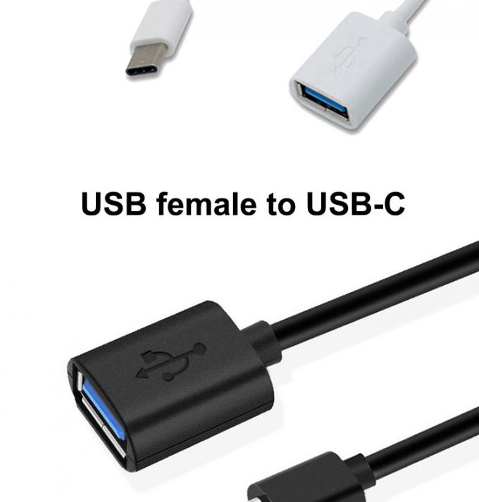 USB Tipo C Homem para USB 2.0 Um cabo de adaptador OTG Feminino para telefone laptop 1