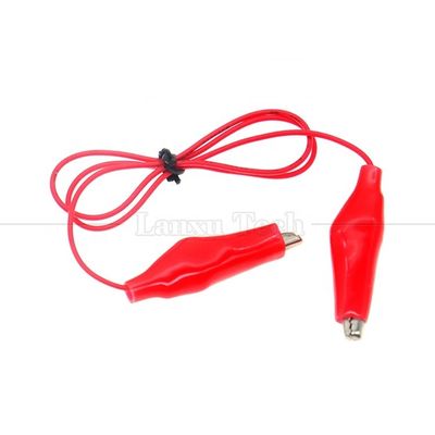 comprar Negro Vermelho Eletrônico Alligator Crocodile Grampos Clips Bateria Cable Power Test online manufacture
