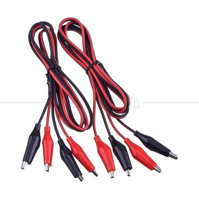 comprar 12v duplo fim preto vermelho eléctrico teste leva Jumper fio de jacaré crocodilo clips cabo online manufacture