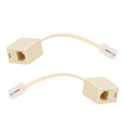 comprar Ethernet RJ45 8P8C Homem para Telefone RJ11 4P4C Fêmea Socket ADSL Conector Converter Adaptador de cabo de extensão online manufacture