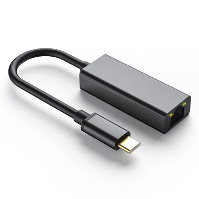 comprar Plug and Play USB 3.0 Tipo C Macho a Gigabit RJ45 Ethernet Adaptador de LAN de rede para computador portátil online manufacture