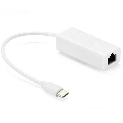 comprar Plug and Play 100Mbps Gigabit USB Tipo C para RJ45 Ethernet Lan Adaptador de rede para computador portátil online manufacture