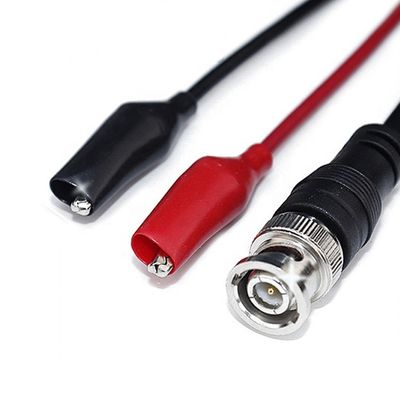 comprar BNC para Dual Alligator Crocodile Clips Teste Cable de Chumbo para osciloscópio CCTV Camera Video online manufacture