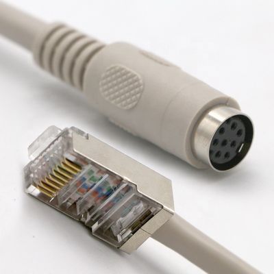 comprar 0.2M 0.5M 1M 2M 3M 5M 8 PIN Mini Din Fêmea para cabo de extensão RJ45 online manufacture