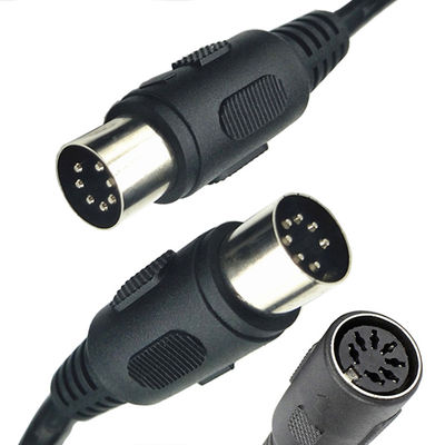comprar MIDI personalizado de sinal masculino para masculino feminino 7 pin DIN controlador de áudio cabo de extensão estéreo online manufacture