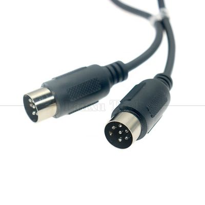 comprar 0.2m 1m 2m 3m Shield Homem para Homem MIDI 6 Pin Din Cable de Extensão para teclado Microfone Guitarra online manufacture