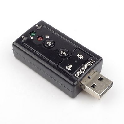 comprar Plug and Play Audio Mic Studio Adaptador de cartão de som externo USB online manufacture