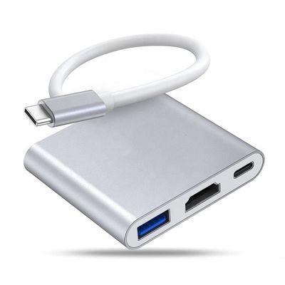 comprar 3 em 1 PD Carregamento 4K 1080P USB Tipo C OTG Docking Station Hub Adaptador online manufacture