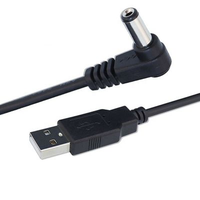 comprar Ângulo de 90 graus 5.5x2.1mm 5.5x2.5mm 1.35x3.5mm USB para 5V DC Jack Cable de carregamento de energia online manufacture