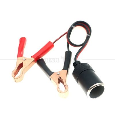comprar 12V Bateria Alligator Clips Grampos para Cigarro Cigarro Lighter Fêmea Adaptador de Soquete Cabo de alimentação online manufacture