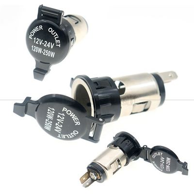 comprar 12v 24v Gap Waterproof Cigarette Car Lighter Female Socket Power Charger Adaptador para Motocicleta online manufacture