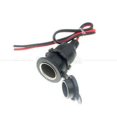 comprar 12V 24V 16AWG DC resistente à água Cigarette Lighter Female Socket Plug Power Adapter Extension Cable online manufacture