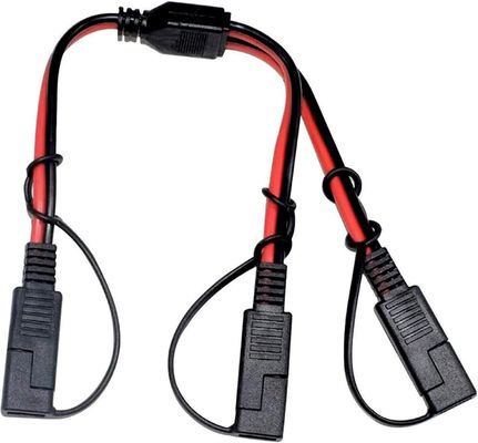 comprar 14AWG SAE DC Power Automotive Connector Cable Y Splitter 1 a 2 SAE Extension Cable para RV Caravan Painéis solares Carregamento da bateria online manufacture