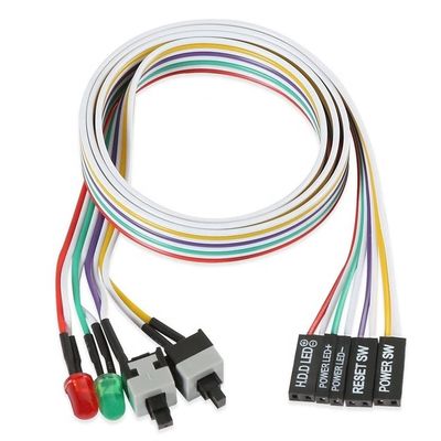 comprar PC Case Computador Motherboard HDD Reset ATX Switch on off Cable de alimentação com luz LED online manufacture