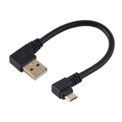 comprar Ângulo USB a L Forma Esquerda Direita Ângulo 90 Graus Micro V8 Cable de Carregador de Dados de Extensão online manufacture