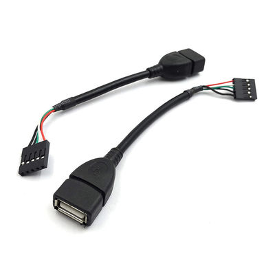 comprar Cable de placa-mãe USB 2.0 personalizado Tipo A Female Plug Header para 5 Pin Dupont Connector Wire online manufacture