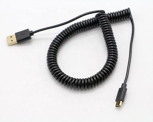 comprar 1M 2M 3M de carregamento rápido Cable USB tipo C espiral em espiral online manufacture