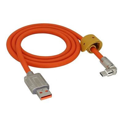 comprar 180 graus de rotação de carregamento rápido 120w 6A silicone micro USB tipo C cabo para telefone móvel Android online manufacture