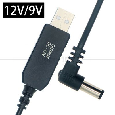 comprar 12V Booster USB 5V a 12V Ângulo de 90 graus 5.5x2.1 mm Cabo Jack para Roteador Wifi online manufacture