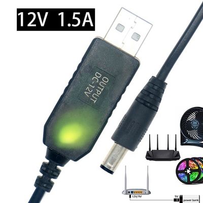 comprar QC3.0 QC2.0 QC Carregamento Grande saída 12V 1.5A 9V 2A 5V a 12V Cabo de carregador USB para Router Led Strip online manufacture