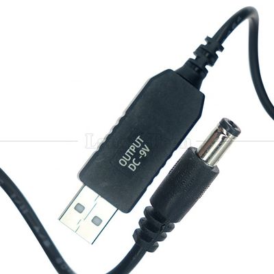 comprar Reforço de alta qualidade 5V USB para 9V DC 5.5x2.1mm Step Up Converter Power Charger Cable para Wifi Router Modem online manufacture