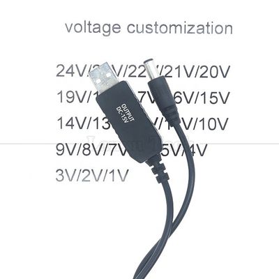 comprar Voltagem personalizada 15V 12V 10V 9V 4V 3V USB para DC Micro Tipo C cabo de carregador para roteador câmera Led Light Walkie Talkie GPS online manufacture