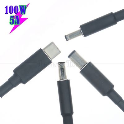 comprar 20V 5A 100W Dual E Mark Chip PD Carregamento USB Tipo C para DC Adaptador de cabo de laptop para HP Asus Lenovo Dell online manufacture