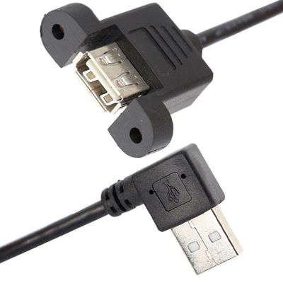 comprar Fecho de parafuso de 90 graus ângulo direito Tipo A de macho para fêmea Painel de montagem cabo de extensão USB online manufacture
