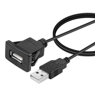 comprar Painel de descarga à prova d'água Monte de macho para fêmea Soquete USB cabo de fio de extensão para carro Câmbio de bordo de barco de motocicleta online manufacture