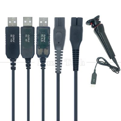 comprar Substituição de alta qualidade 1m USB 5V a DC 15V 4.3V 8V Cable de barbeador de carregador de energia para Philips online manufacture