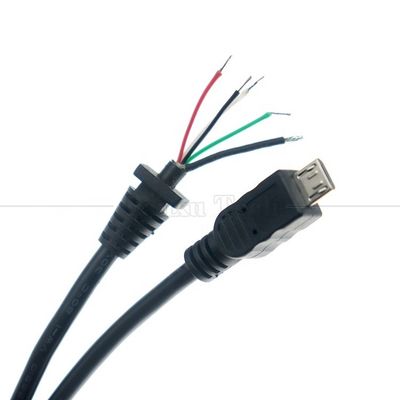 comprar Carregamento de dados personalizado Micro USB blindado para abrir cabo de carregador de energia Pigtail online manufacture