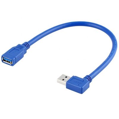 comprar Alta velocidade 5Gbps 90 graus ângulo direito macho para fêmea USB 3.0 tipo A cabo de extensão online manufacture