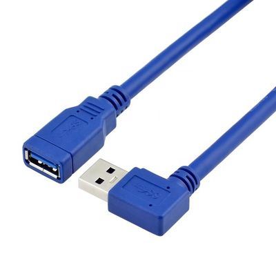 comprar Alta velocidade 5Gbps 90 graus ângulo direito USB 3.0 Tipo A macho para fêmea USB 3.0 cabo de extensão online manufacture