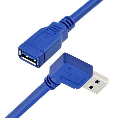 comprar Alta velocidade 5Gbps 1m 90 graus ângulo direito USB 3.0 Tipo A macho para fêmea USB 3.0 cabo de extensão online manufacture